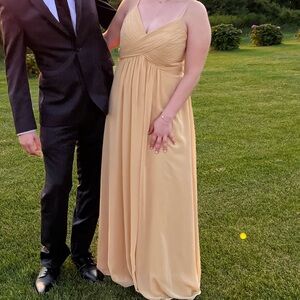 Azazie Gold Shannon Gown